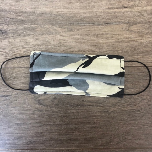 Men’s Camo Army Print cotton face mask hand made - Picture 3 of 5